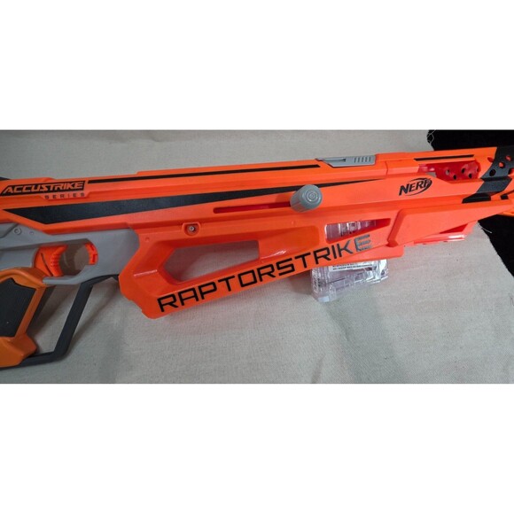Nerf N-Strike Elite AccuStrike RaptorStrike Sniper Blaster With Clip - No Darts - Picture 8 of 10